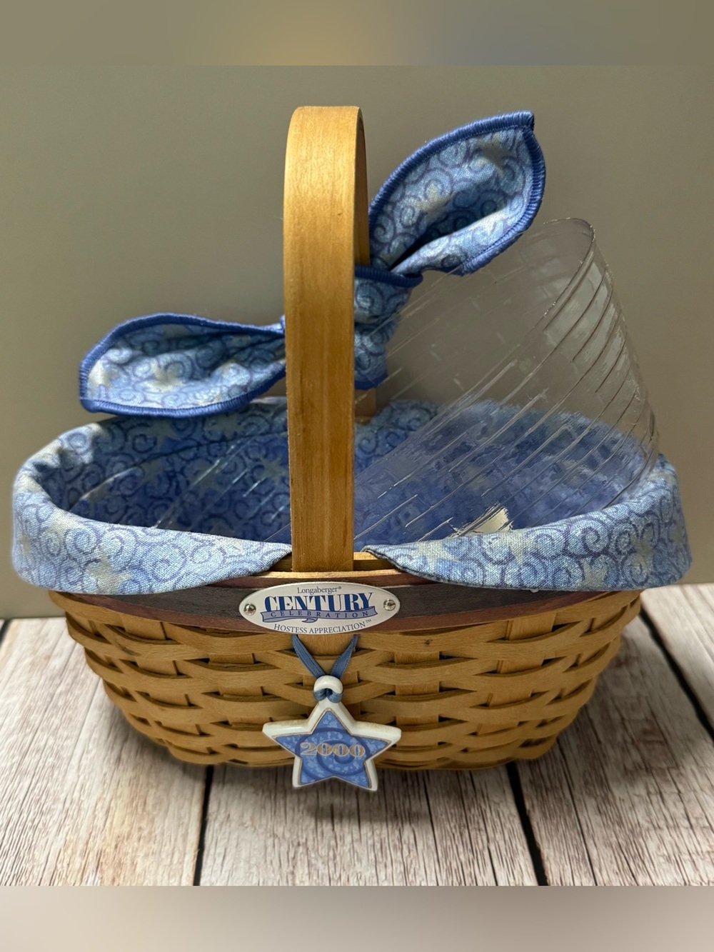 Longaberger 2000 Century Celebration Basket Set – Collectors Club + Charm